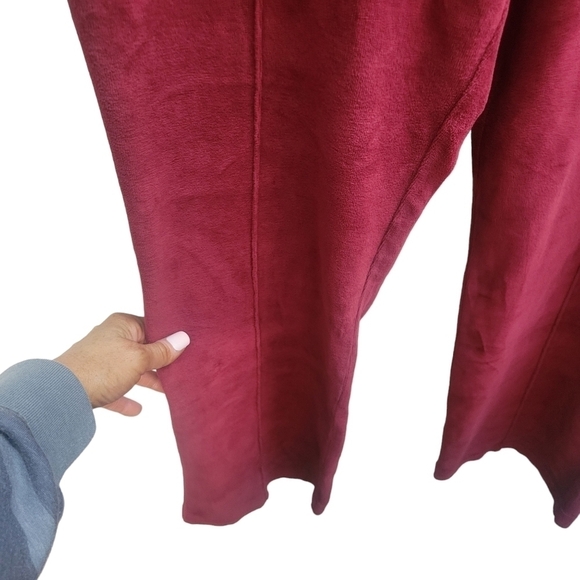 RE/DONE Burgundy Velour Flare Lunge Pants Size Small@❗SALE❗ - Picture 10 of 12
